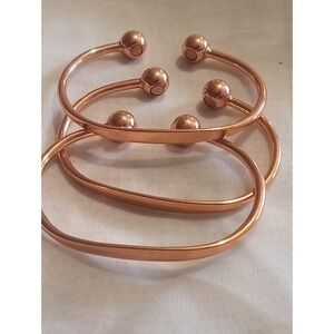Rose gold bangle bracelet Set (3)
